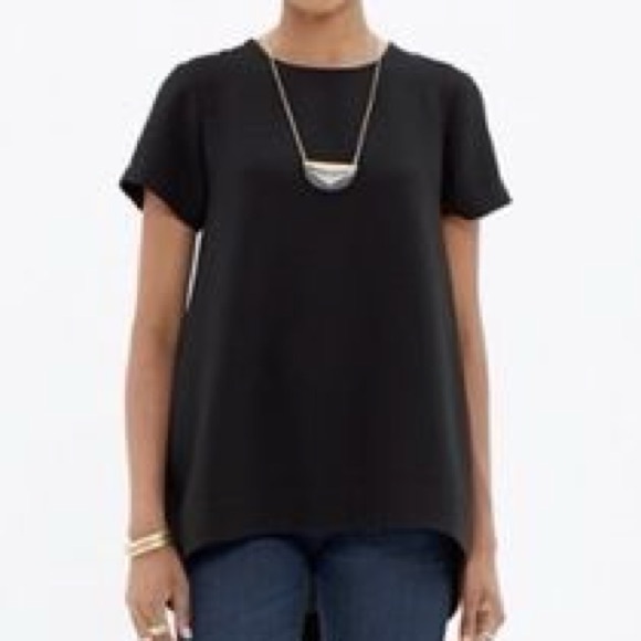 Madewell Zip Back Swing Shirt size Large Olive Green L - Picture 8 of 8